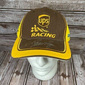 David Ragan Autograph UPS Roush Fenway Racing Men's Cap Hat Brown Canvas NWOT